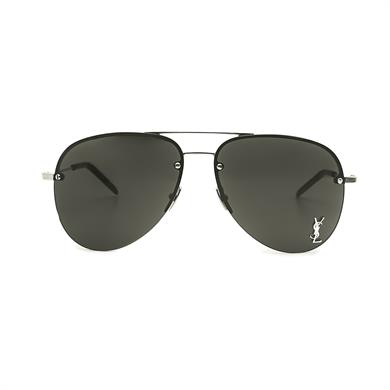Saint Laurent Classic 11M 007 59 Erkek Siyah Damla Metal Güneş Gözlüğü
