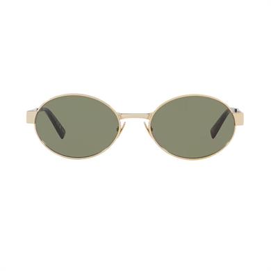 Saint Laurent SL 692 003 55 Unisex Oval Gold Metal Güneş Gözlüğü