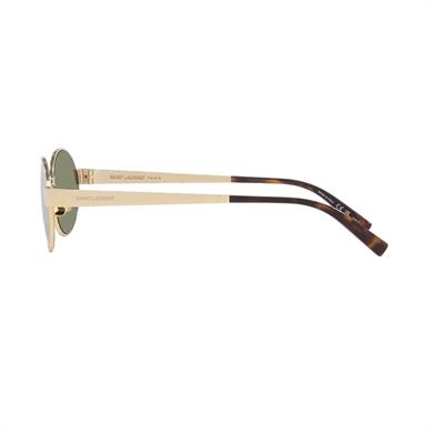 Saint Laurent SL 692 003 55 Unisex Oval Gold Metal Güneş Gözlüğü