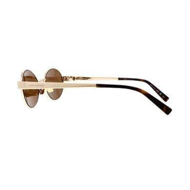 Saint Laurent SL 692 004 55 Unisex Oval Gold Metal Güneş Gözlüğü