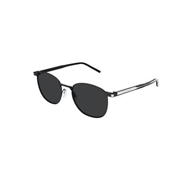 Saint Laurent SL 747 001 51 Unisex Yuvarlak Siyah Metal Güneş Gözlüğü