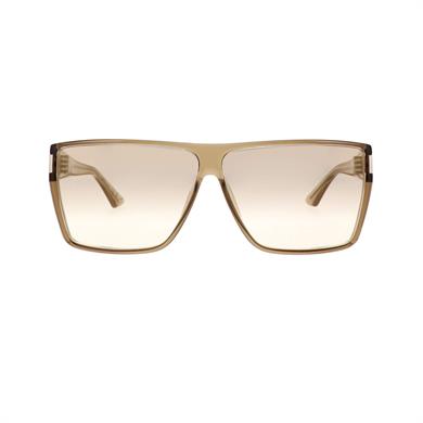 Saint laurent SL 756 003 64 Unisex Kare Şeffaf Kahverengi Kemik Güneş Gözlüğü