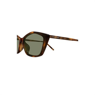 Saint Laurent SL 775 003 57 Kadın Geometrik Kırçıllı Kahverengi Kemik Güneş Gözlüğü