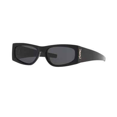 Saint Laurent SL M140 001 56 Kadın Geometrik Siyah Kemik Güneş Gözlüğü