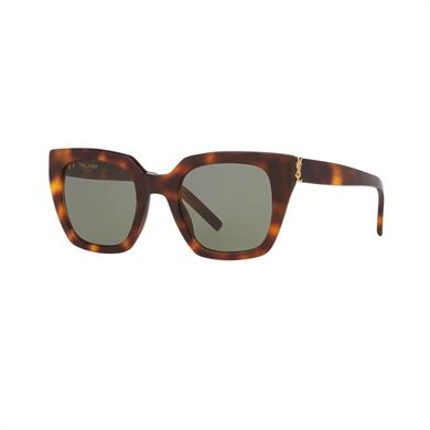 Saint Laurent SL M143 003 51 Kadın Cat Eye Kırçıllı Kahverengi Kemik Güneş Gözlüğü