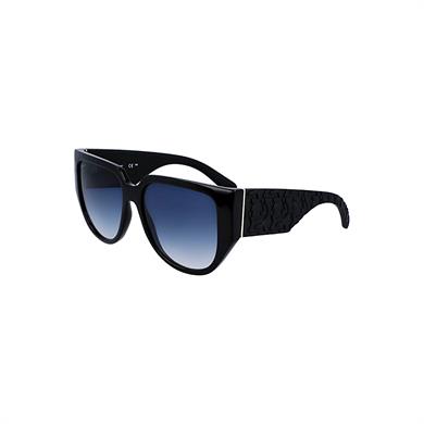 Salvatore Ferragamo SF 1088SE 001 57 Kadın Geometrik Siyah Kemik Güneş Gözlüğü