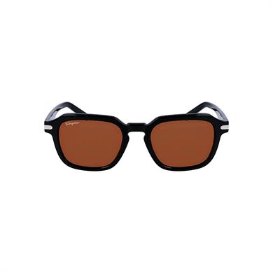 Salvatore Ferragamo SF 1089S 001 52 Erkek Siyah Geometrik Kemik Güneş Gözlüğü