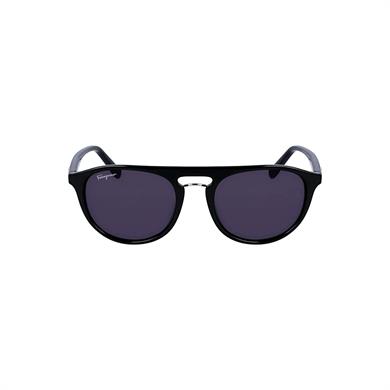 Salvatore Ferragamo SF 1090S 001 54 Erkek Aviator Siyah Kemik Güneş Gözlüğü 