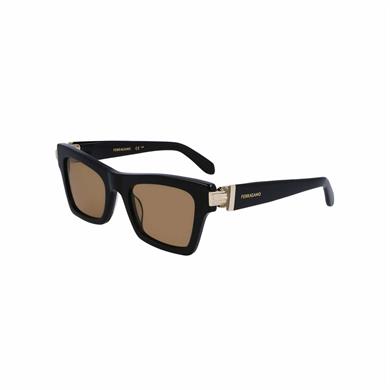 Salvatore Ferragamo Sf 2013s 011 52 Kadın Dikdörtgen Füme Kemik Güneş Gözlüğü