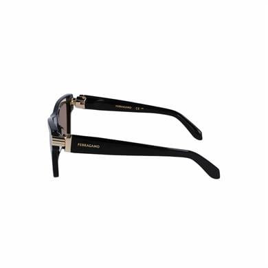 Salvatore Ferragamo Sf 2013s 011 52 Kadın Dikdörtgen Füme Kemik Güneş Gözlüğü