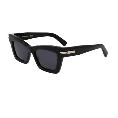 Salvatore Ferragamo SF 2031S 001 53 Kadın Cat Eye Siyah Kemik Güneş Gözlüğü