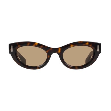 Salvatore Ferragamo SF 2062SE 242 49 Kadın Cat Eye Kırçıllı Kahverengi Kemik Güneş Gözlüğü