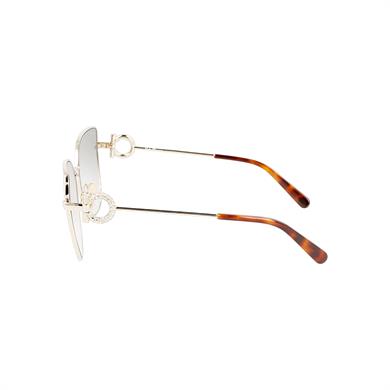 Salvatore Ferragamo SF 296SR 750 60 Kadın Kelebek Gri Metal Güneş Gözlüğü