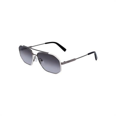 Salvatore Ferragamo SF 303SL 026 60 Erkek Geometrik Bej Metal Güneş Gözlüğü 