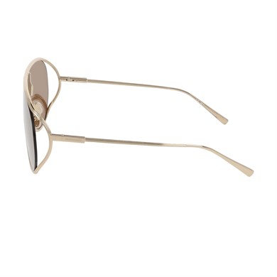 Salvatore Ferragamo SF 323S 710 63 Unisex Blokcam Gümüş Metal Güneş Gözlüğü