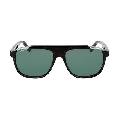 Salvatore Ferragamo SF 1011S 219 58 Erkek Kahverengi Dikdörtgen Güneş Gözlüğü