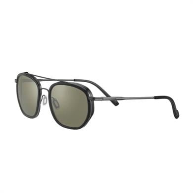 Serengeti 525004 56 Boron Polarize Unisex Siyah Metal Geometrik  Güneş Gözlüğü