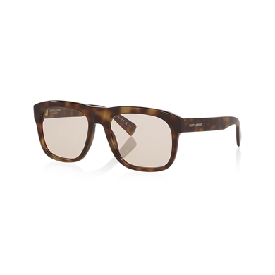 Saint Laurent SL 558 013 57 Unisex Kare Kırçıllı Kahverengi Kemik Güneş Gözlüğü