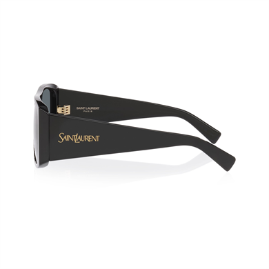 Saint Laurent SL 832 001 57 Unisex Geometrik Siyah Kemik Güneş Gözlüğü