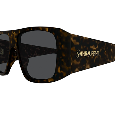 Saint Laurent SL 832 002 57 Unisex Geometrik Kırçıllı Kahverengi Kemik Güneş Gözlüğü
