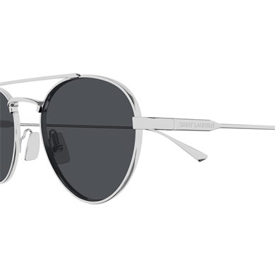 Saint Laurent SL 97 002 51 Kadın Oval Gümüş Metal Güneş Gözlüğü