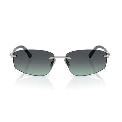 Tiffany Co. TF 3114 60012G 59 Unisex Geometrik Gümüş Degrade Metal Güneş Gözlüğü