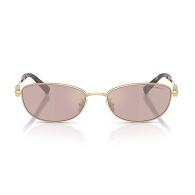 Tiffany Co. TF 3115 6189VS 56 Unisex Oval Gold Aynalı Metal Güneş Gözlüğü