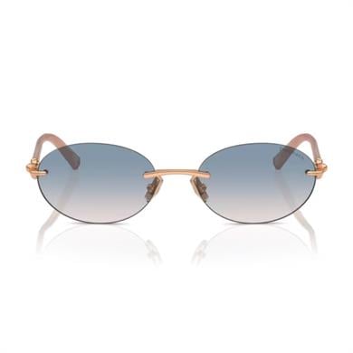 Tiffany Co. TF 3104D 621716 56 Unisex Oval Rose Gold Metal Güneş Gözlüğü
