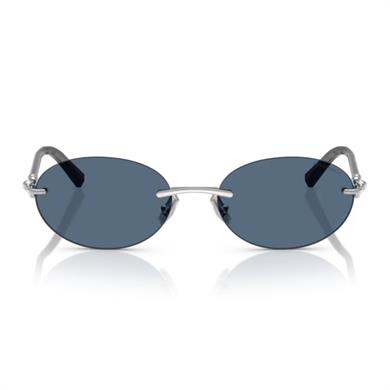 Tiffany Co. TF 3104D 600180 56 Unisex Oval Gri Metal Güneş Gözlüğü