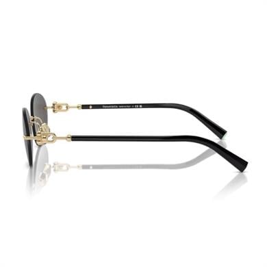 Tiffany Co. TF 3104D 6216S4 56 Unisex Oval Gold Metal Güneş Gözlüğü