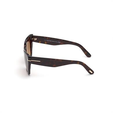 Tom Ford FT 0871 52F 56 Kadın Cat Eye Kırçıllı Kahverengi Kemik Güneş Gözlüğü