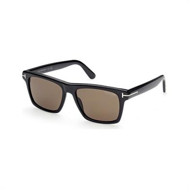 Tom Ford FT 0906 01H 56 Polarize Erkek Kare Kahverengi Güneş Gözlüğü 