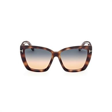 Tom Ford FT 0920 53P 57 Kadın Cat Eye Kırçıllı Kahverengi Kemik Güneş Gözlüğü