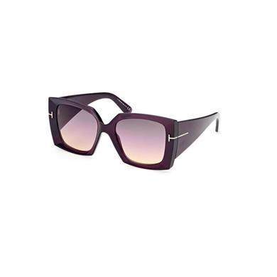 Tom Ford FT 0921 81B 54 Kadın Kare Mor Kemik Güneş Gözlüğü