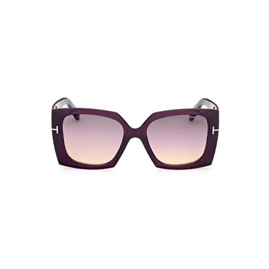 Tom Ford FT 0921 81B 54 Kadın Kare Mor Kemik Güneş Gözlüğü