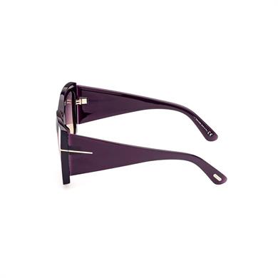 Tom Ford FT 0921 81B 54 Kadın Kare Mor Kemik Güneş Gözlüğü