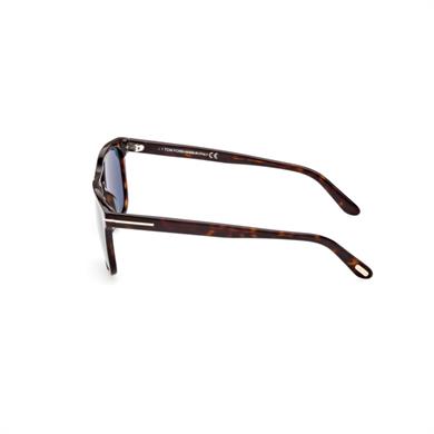 Tom Ford FT 0930 52V 56 Erkek Dikdörtgen Kırçıllı Kahverengi Kemik Güneş Gözlüğü