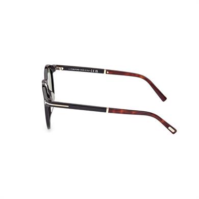 Tom Ford FT 1021 01N 51 Unisex Oval Parlak Siyah Kemik Güneş Gözlüğü