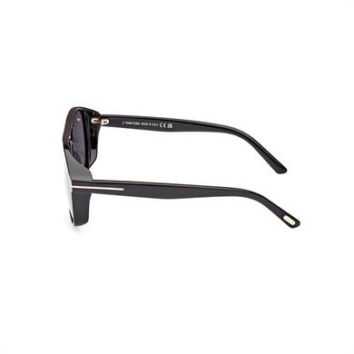 Tom Ford FT 1022 01A 58 Erkek Pilot Parlak Siyah Kemik Güneş Gözlüğü
