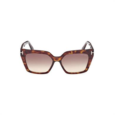 Tom Ford FT 1030 52F 53 Kadın Cat Eye Kırçıllı Kahverengi Kemik Güneş Gözlüğü