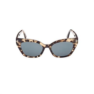 Tom Ford FT 1031 55V 52 Kadın Cat Eye Kırçıllı Kahverengi Kemik Güneş Gözlüğü