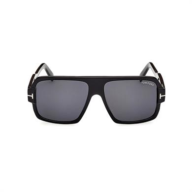 Tom Ford FT0933 01A 58 Camden Erkek Kare Siyah Kemik Güneş Gözlüğü
