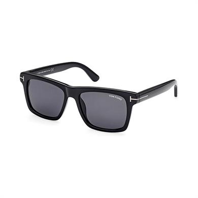 Tom Ford FT906N 01A 58 Buckley Unisex Kare Siyah Kemik Güneş Gözlüğü