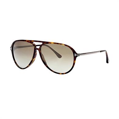 Tom Ford FT909 52Q 62 Samson Unisex Damla Kırçıllı Kahverengi Kemik Güneş Gözlüğü