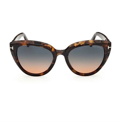 Tom Ford TF 0938 55P 53 Tori Kadın Cat Eye Kırçıllı Kahverengi Kemik Güneş Gözlüğü