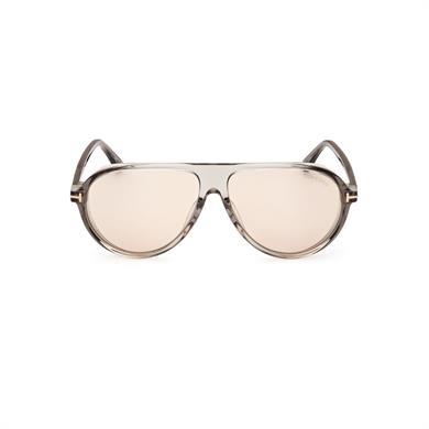 Tom Ford TF 1023 93E 60 Unisex Pilot Şeffaf Kemik Güneş Gözlüğü