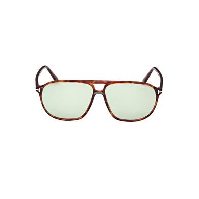 Tom Ford TF 1026 54N 61 Unisex Pilot Kırçıllı Kahverengi Kemik Güneş Gözlüğü