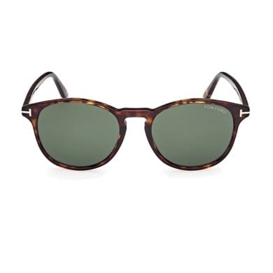 Tom Ford TF 1097S 52N 53 Lewis Unisex Yuvarlak Kırçıllı Kahverengi Kemik Güneş Gözlüğü