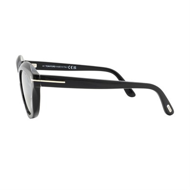 Tom Ford TF 1111S 01CG 56 Kadın Cat Eye Siyah Aynalı Kemik Güneş Gözlüğü