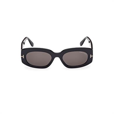 Tom Ford Tf 1187 01A 52 Kadın Oval Siyah Kemik Güneş Gözlüğü
